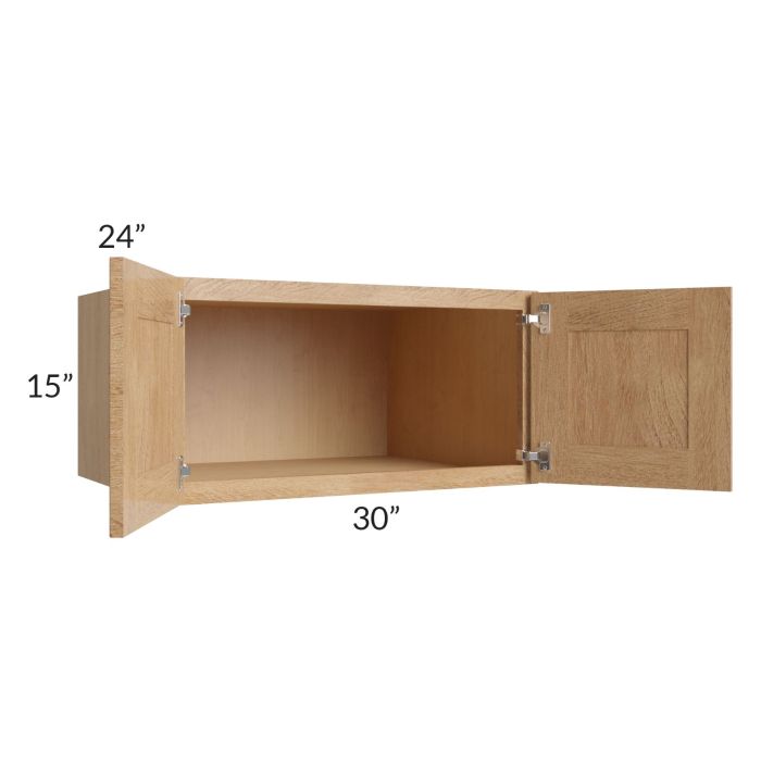 Midtown Timber Shaker 30x15x24 Wall Cabinet