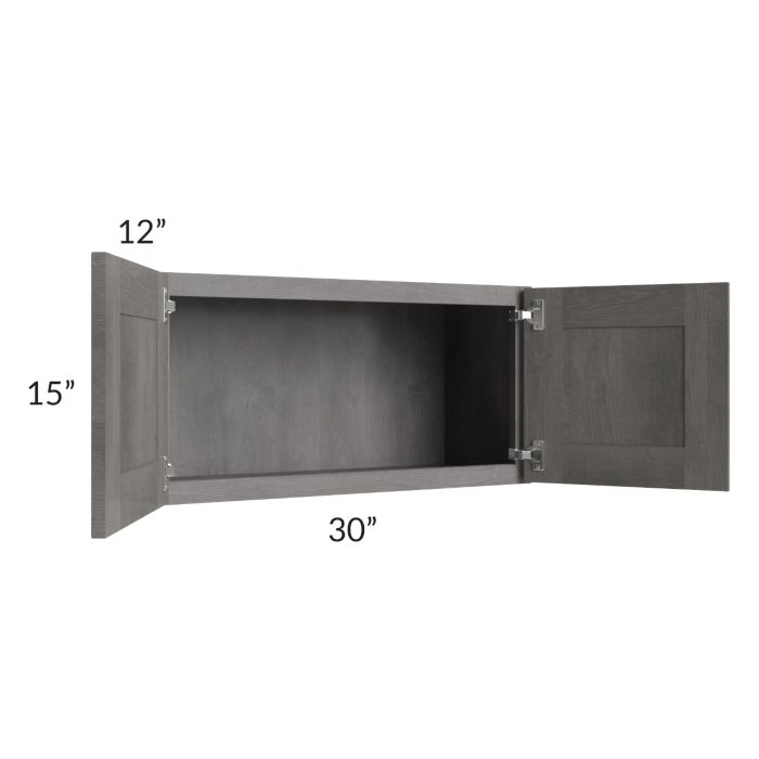 Providence Slate Grey 30x15 Wall Cabinet 