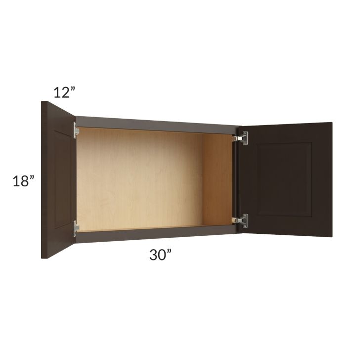 Southport Espresso Shaker 30x18 Wall Cabinet