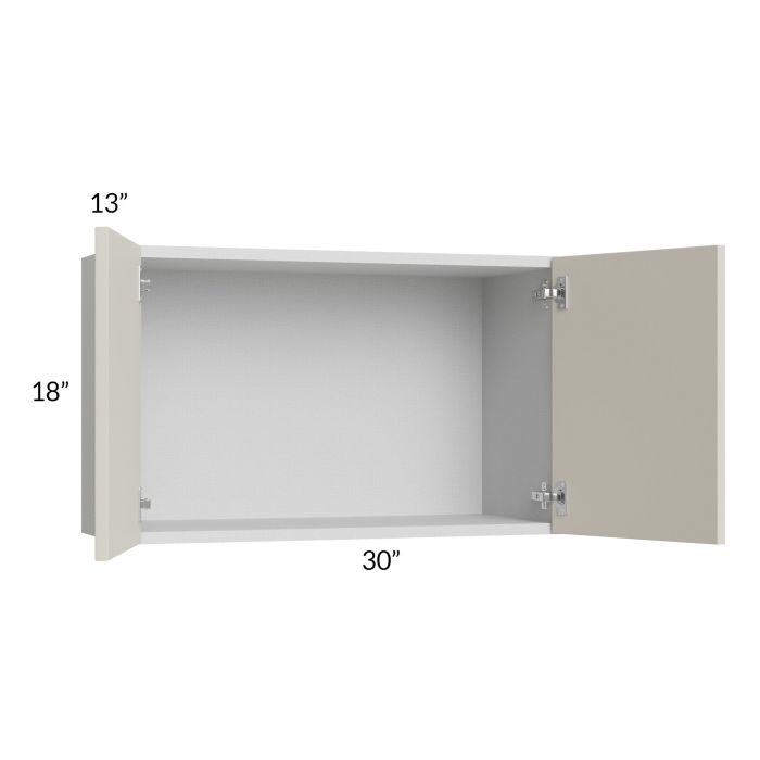 Milan Beige Matte 30x18 Wall Cabinet