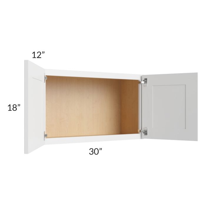 Bayville White 30x18 Wall Cabinet