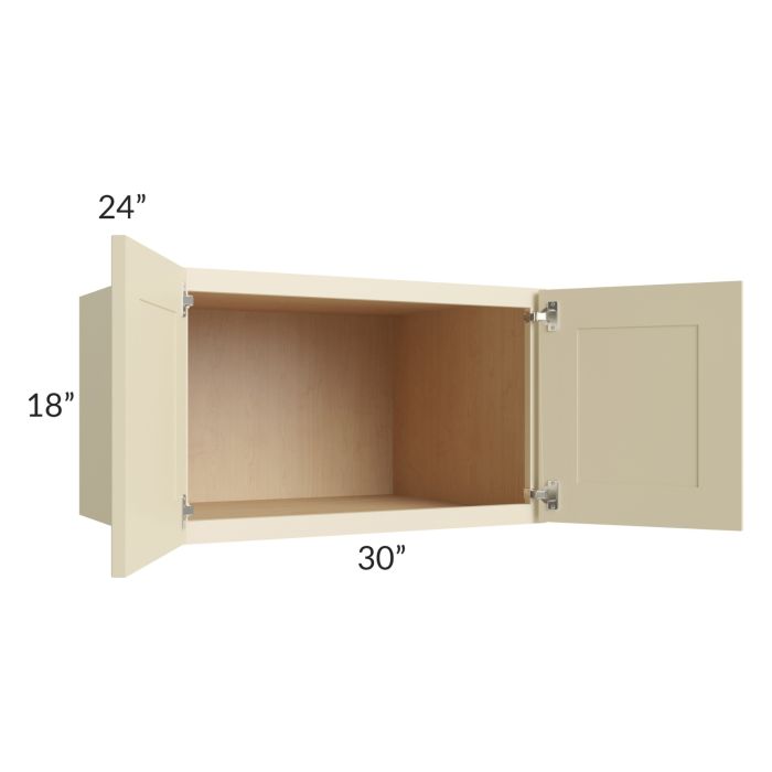 Casselton Ivory 30x18x24 Wall Cabinet