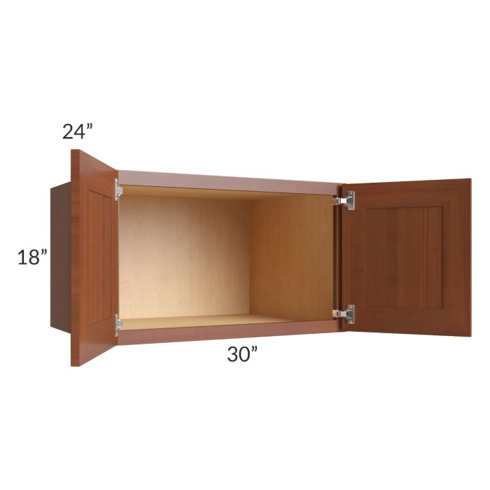 Phoenix Caramel Glaze 30x18x24 Wall Cabinet