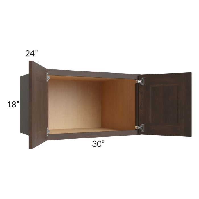 Tuscan Kona Brown 30x18x24 Wall Cabinet