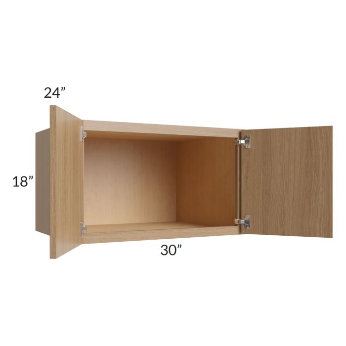 Township Rift Oak 30x18x24 Wall Cabinet