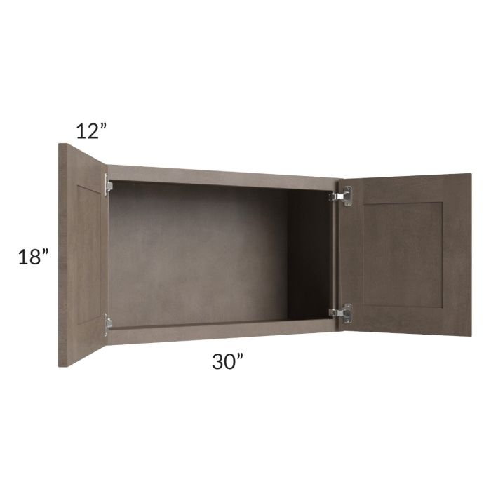 Providence Natural Grey 30x18 Wall Cabinet 