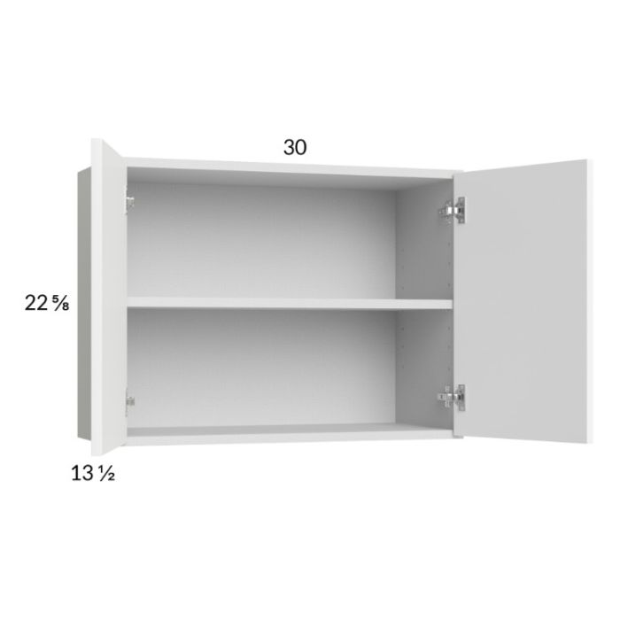 Euro Gloss White 30x22-5/8 Wall Cabinet