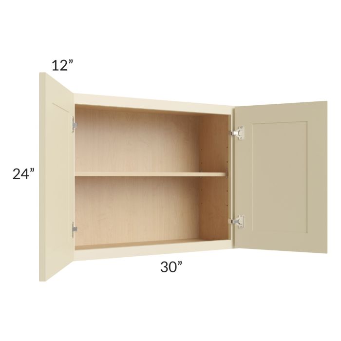 Casselton Ivory 30x24 Wall Cabinet