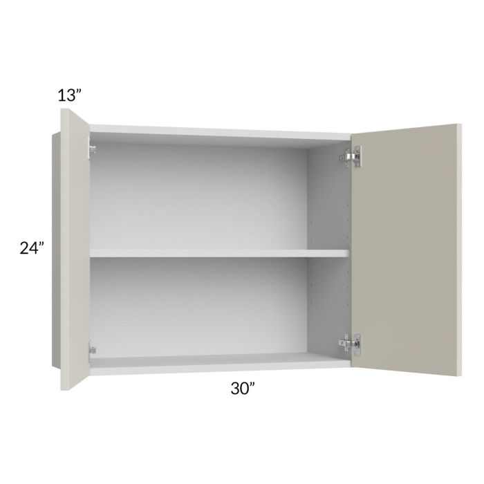 Milan Beige Matte 30x24 Wall Cabinet