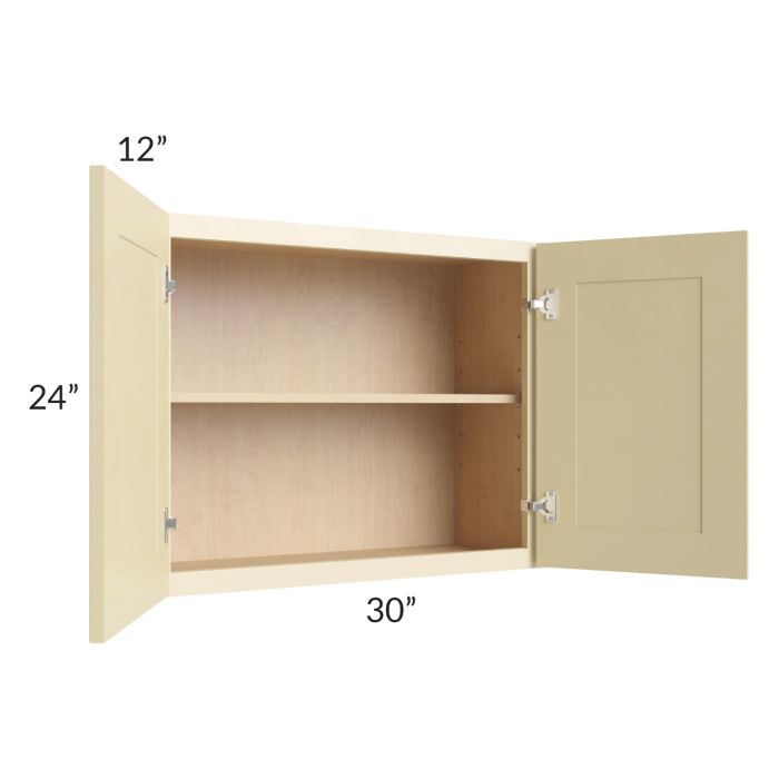 Phoenix Cream Glaze 30x24 Wall Cabinet