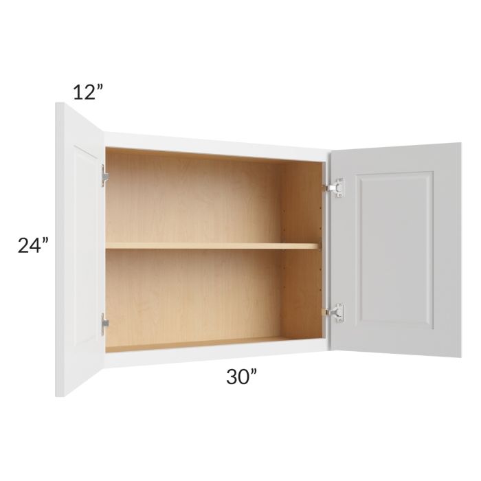 Charlotte White 30x24 Wall Cabinet
