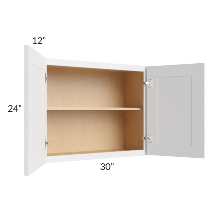 Bayville White 30x24 Wall Cabinet