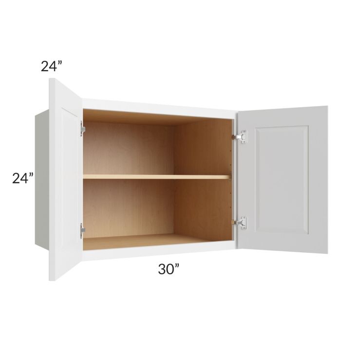 Brighton White Shaker 30x24x24 Wall Cabinet