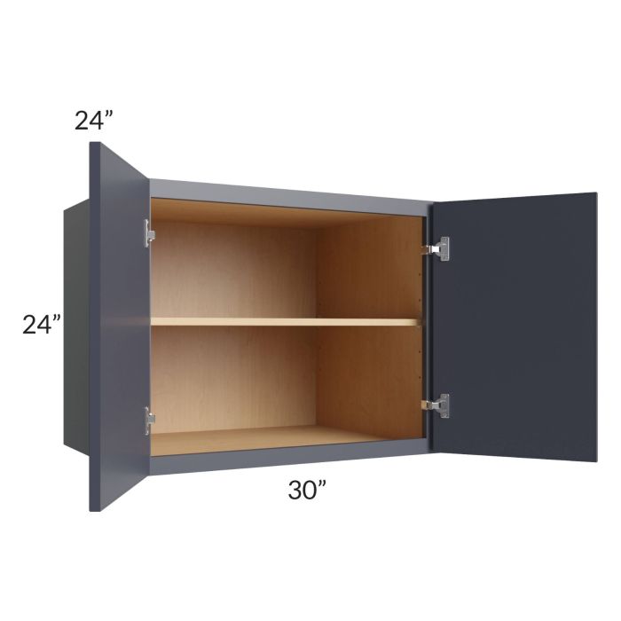 Vienna Indigo 30x24x24 Wall Cabinet