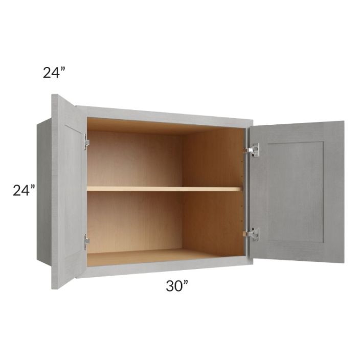 Gramercy Grey Mist 30x24x24 Wall Cabinet