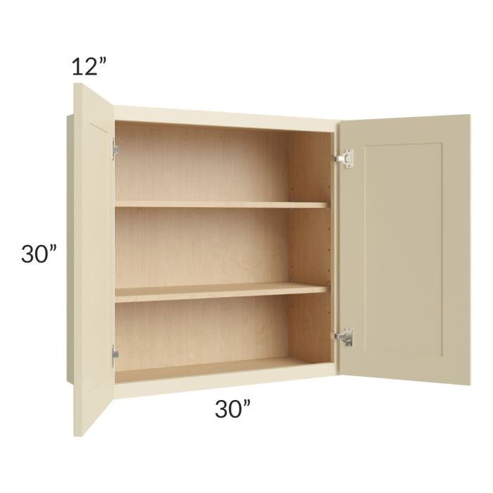Casselton Ivory 30x30 Wall Cabinet