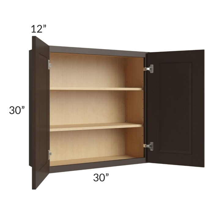 Southport Espresso Shaker 30x30 Wall Cabinet