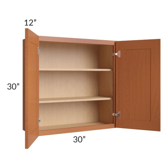 Lexington Cinnamon Glaze 30x30 Wall Cabinet