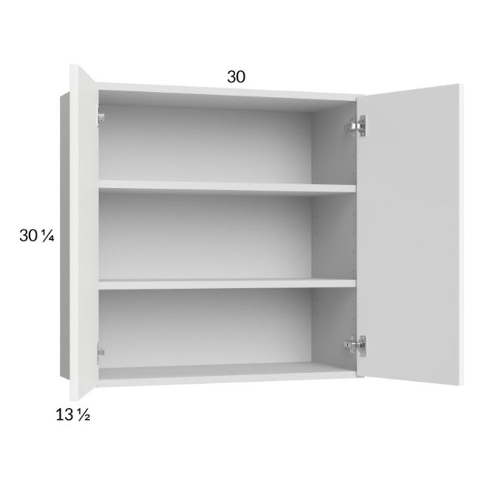 Euro Gloss White 30x30-1/4 Wall Cabinet