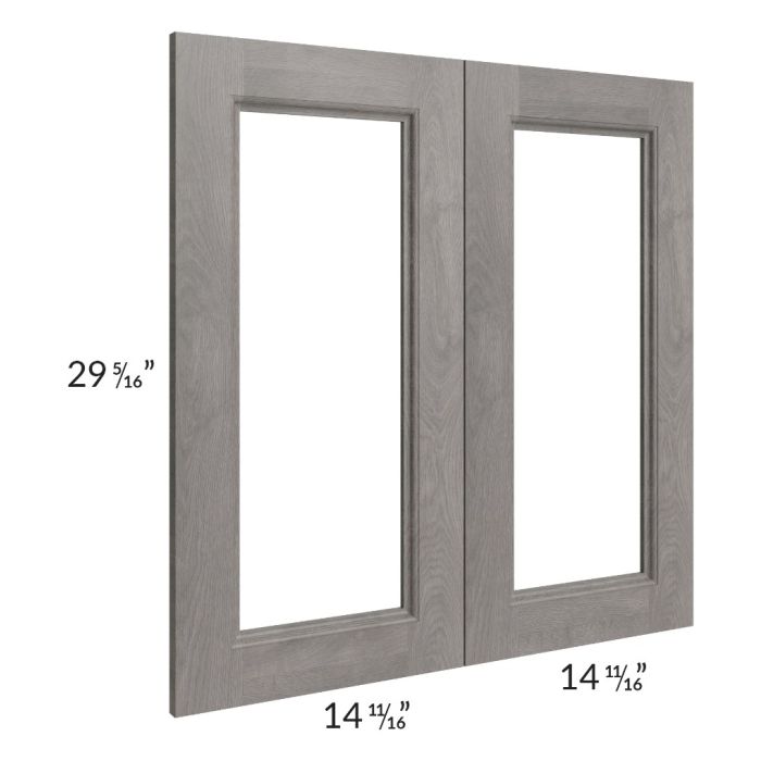 Providence Slate Grey 30x30 Glass Door Only with Glass Included