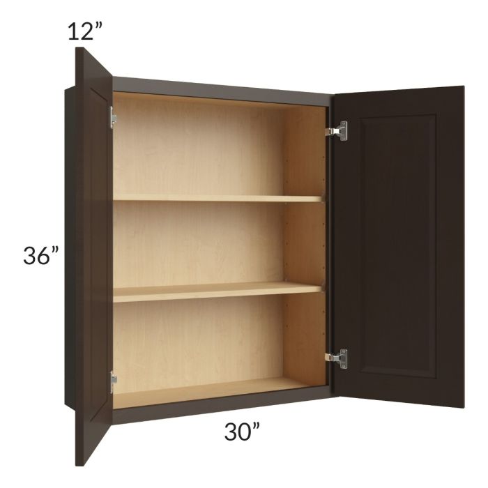 Southport Espresso Shaker 30x36 Wall Cabinet