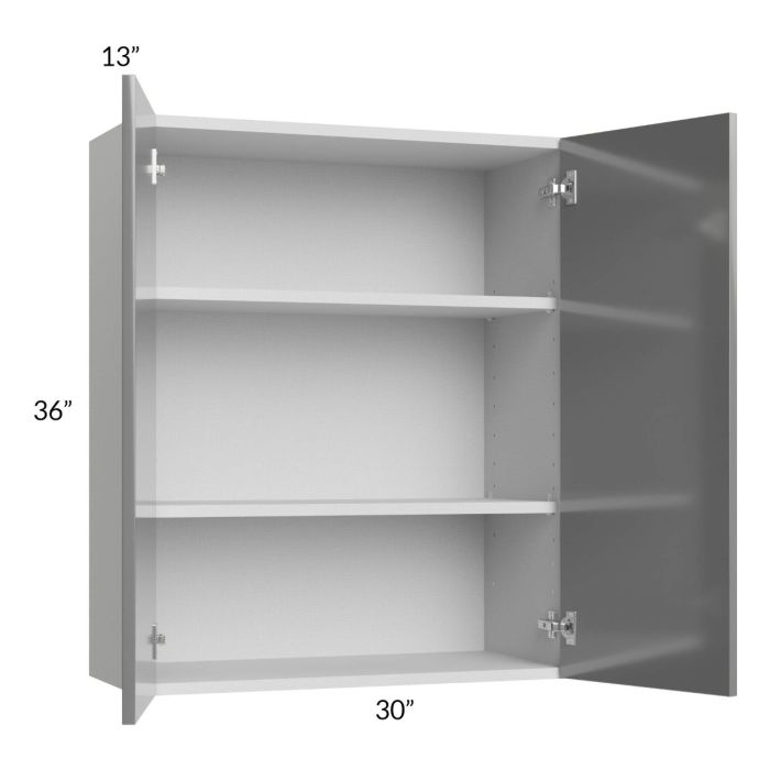 Milan Grey Gloss 30x36 Wall Cabinet