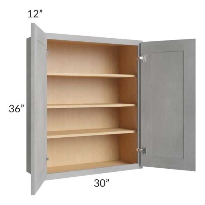 Gramercy Grey Mist 30x36 Wall Cabinet
