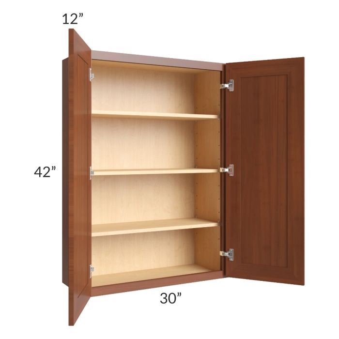 Phoenix Caramel Glaze 30x42 Wall Cabinet