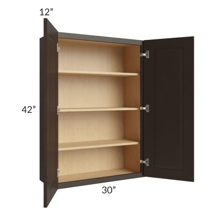Southport Espresso Shaker 30x42 Wall Cabinet