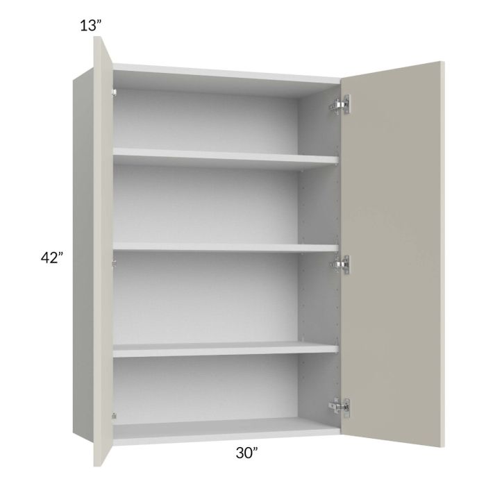 Milan Beige Matte 30x42 Wall Cabinet