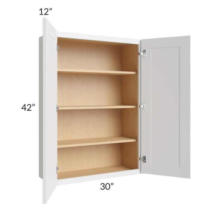 Bayville White 30x42 Wall Cabinet