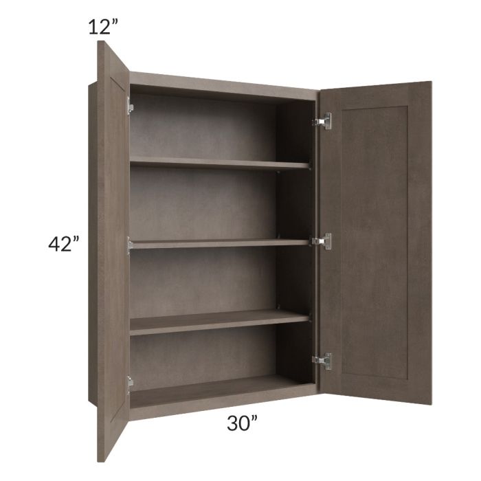 Providence Natural Grey 30x42 Wall Cabinet 