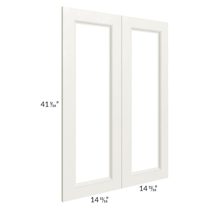 Providence Cream Glaze 30x42 Glass Door Only with Glass Included