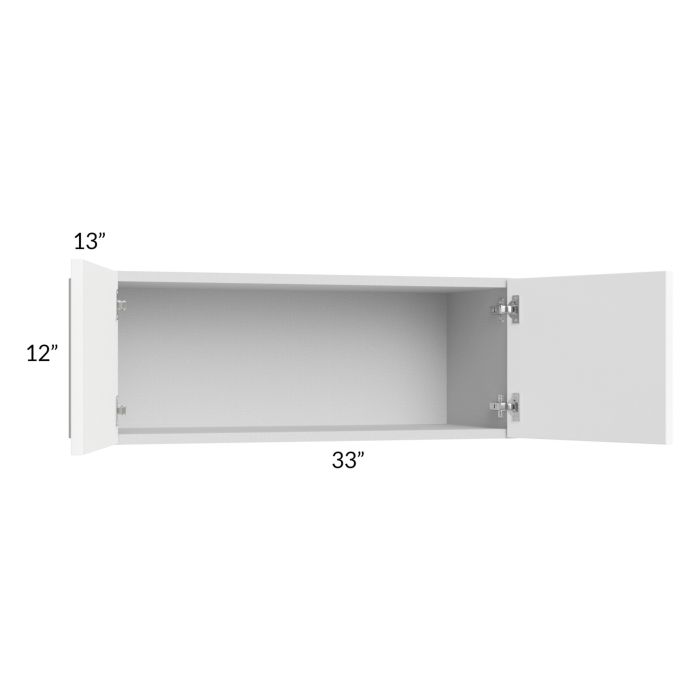 Milan White Matte 33x12 Wall Cabinet
