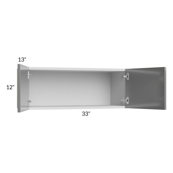 Milan Grey Gloss 33x12 Wall Cabinet