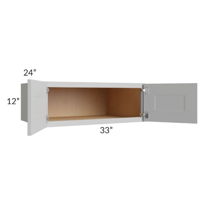 Tuscan Painted Grey 33x12x24 Wall Cabinet