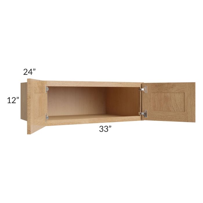 Midtown Timber Shaker 33x12x24 Wall Cabinet