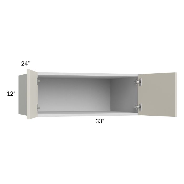 Milan Beige Matte 33x12x24 Wall Cabinet
