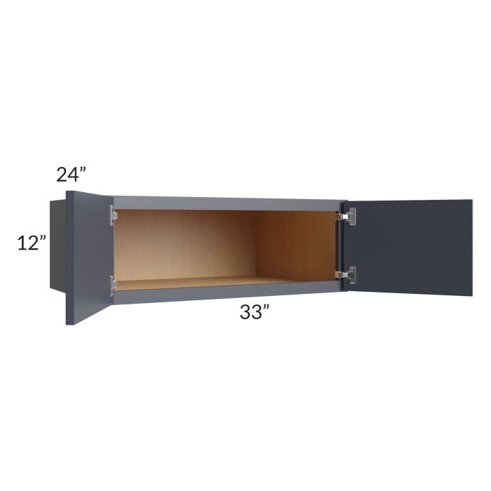 Vienna Indigo 33x12x24 Wall Cabinet