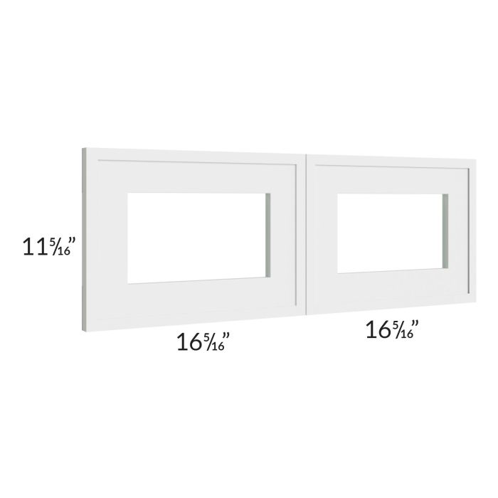 Portland White 33x12 Glass Door Only with Glass Included