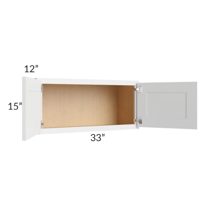 Stratus White 33x15 Wall Cabinet