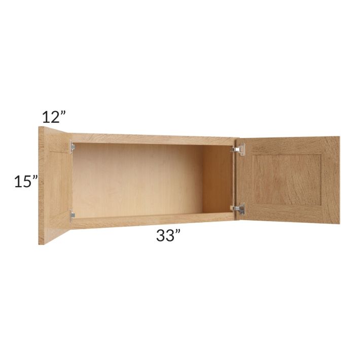 Midtown Timber Shaker 33x15 Wall Cabinet