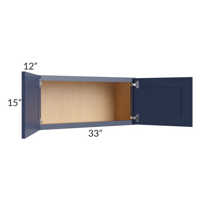 Bayville Blue 33x15 Wall Cabinet