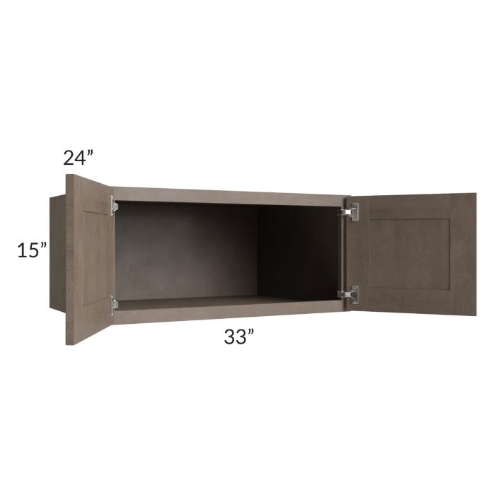 Providence Natural Grey 33x15x24 Wall Cabinet