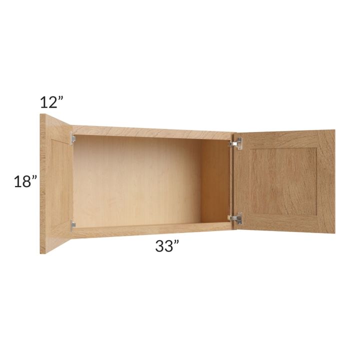 Midtown Timber Shaker 33x18 Wall Cabinet