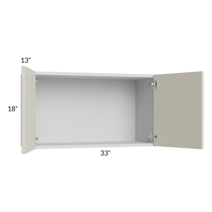 Milan Beige Matte 33x18 Wall Cabinet