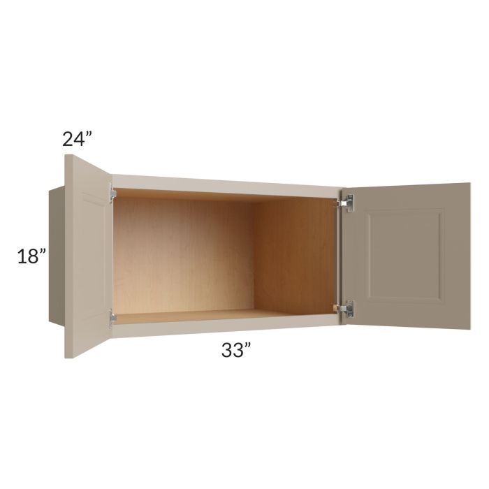 Tuscan Oyster 33x18x24 Wall Cabinet