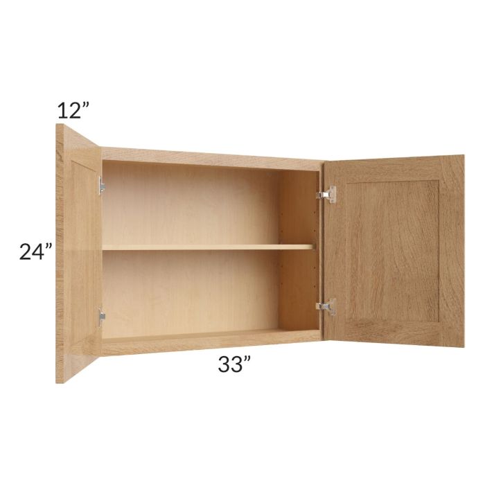 Midtown Timber Shaker 33x24 Wall Cabinet