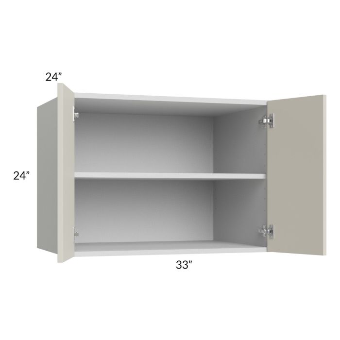 Milan Beige Matte 33x24x24 Wall Cabinet
