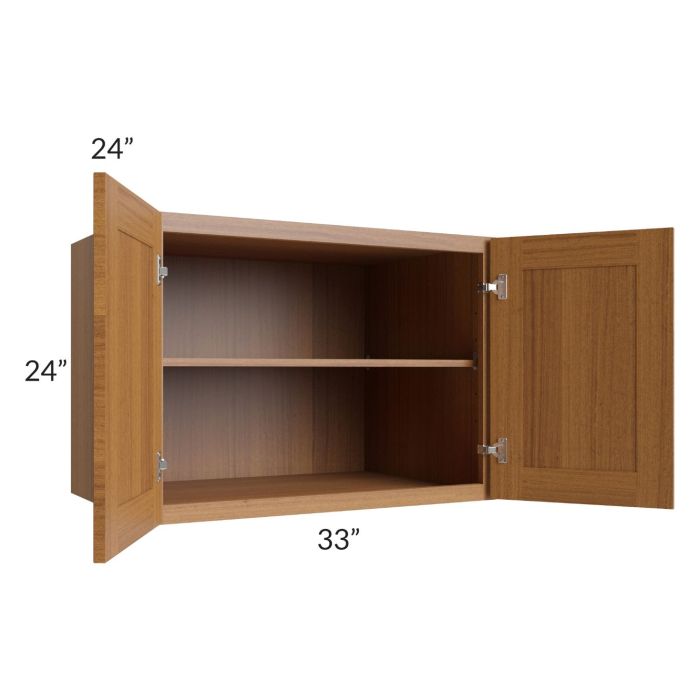 Artisan Walnut Shaker 33x24x24 Wall Cabinet